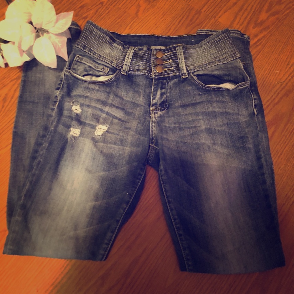 5/6 mid rise skinny